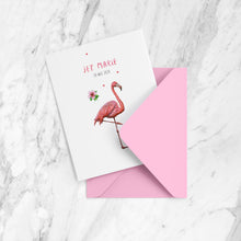 Afbeelding in Gallery-weergave laden, Geboortekaartje flamingo meisje - sample