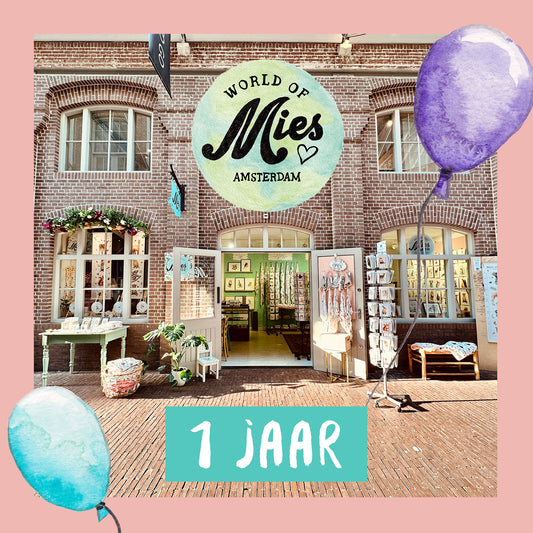 De winkel bestaat 1 jaar 🎉