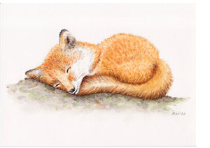 Original-Aquarell-Affe