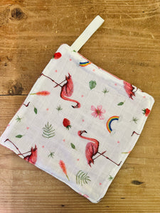 Pacifier cloth flamingo hydrophilic