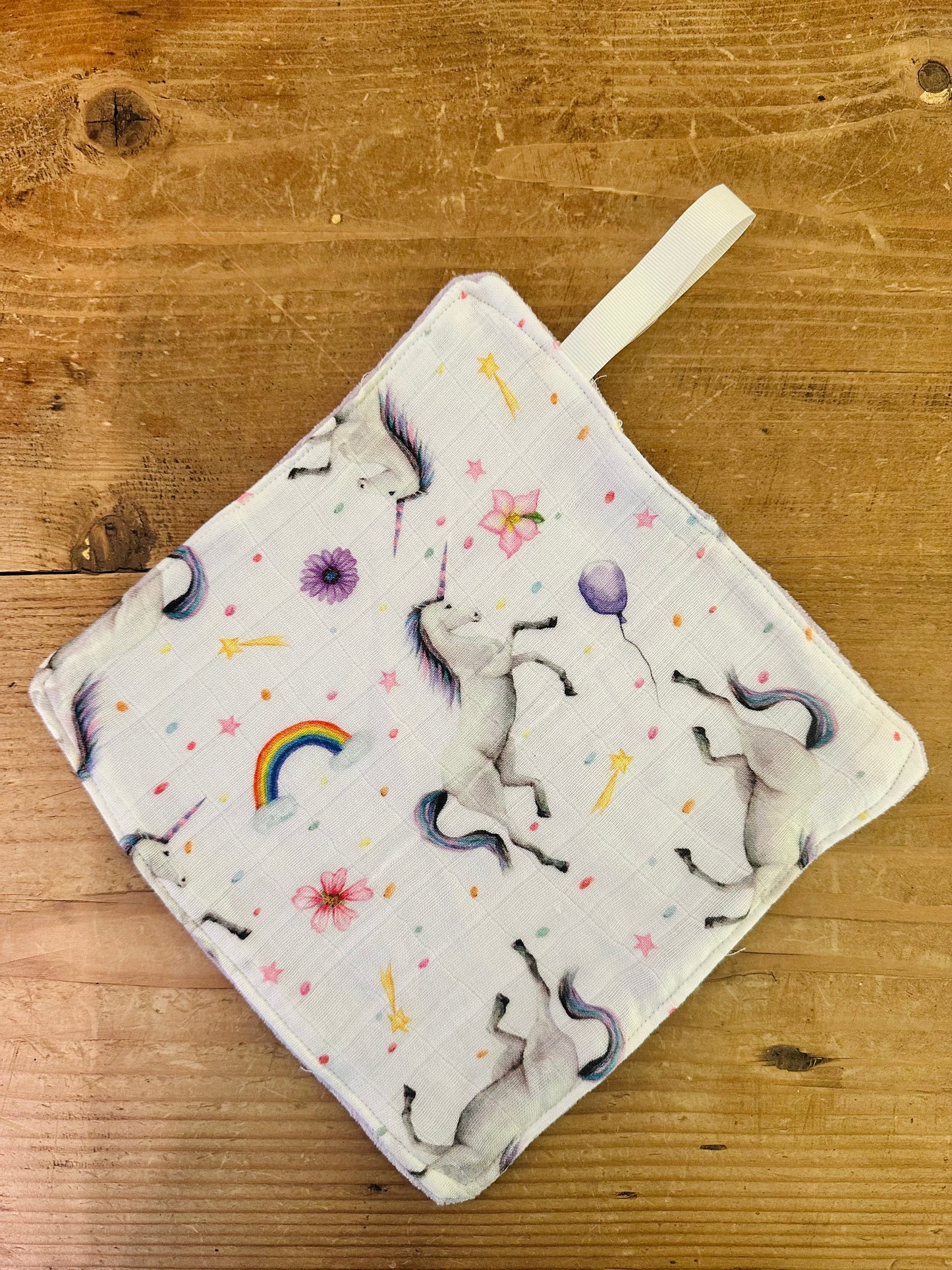 Pacifier cloth unicorn hydrophilic