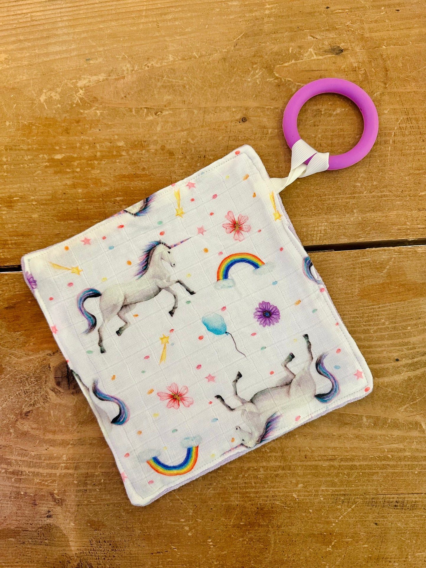 Pacifier cloth unicorn hydrophilic