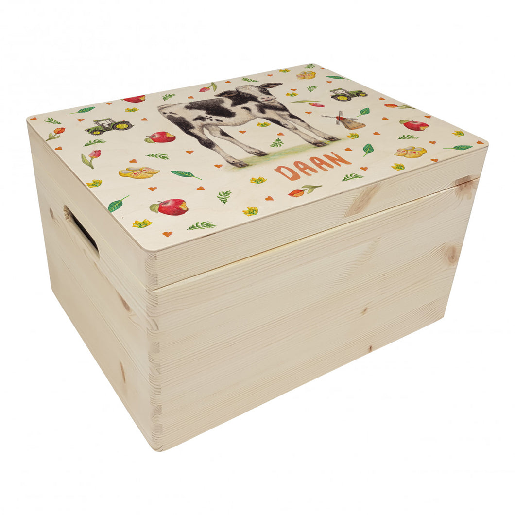 Memory box alpaca with personalized name and birth date