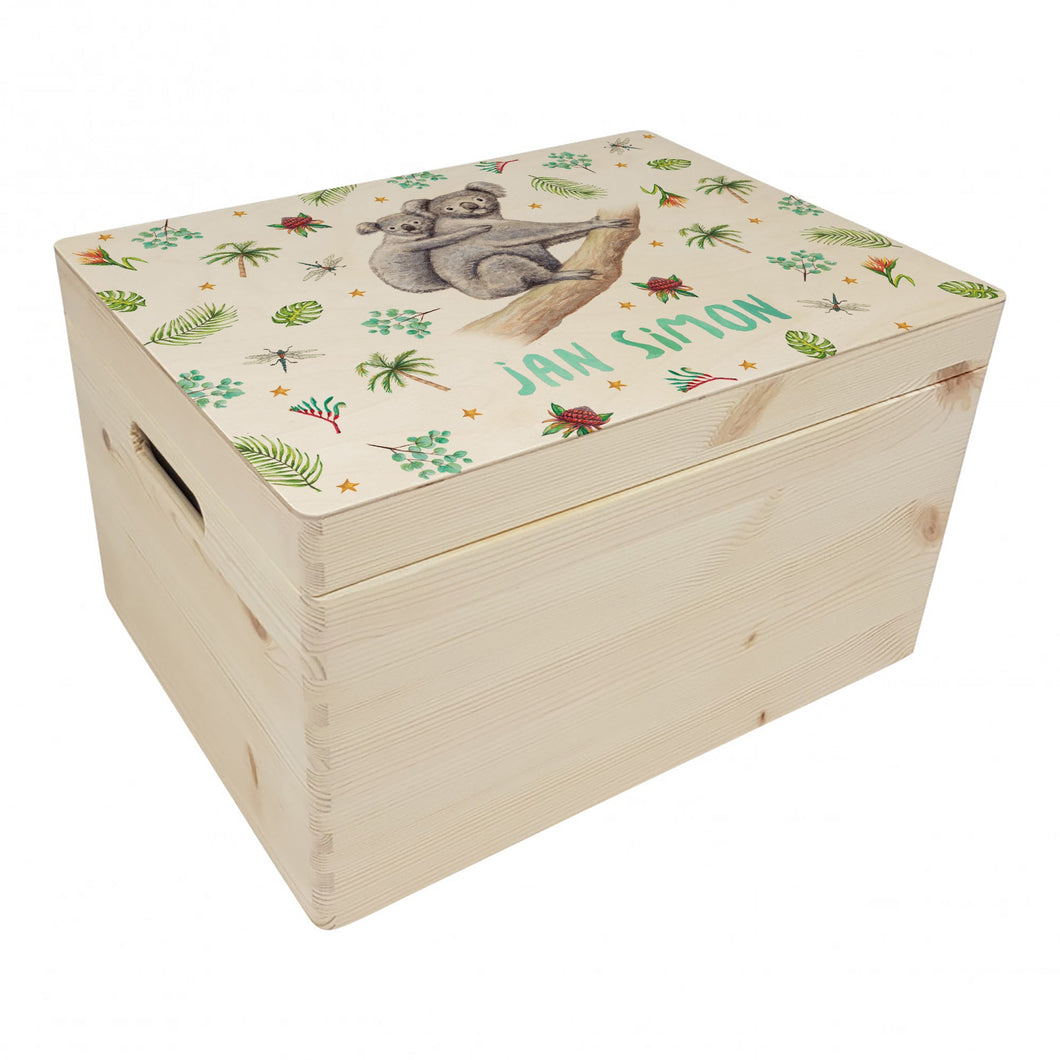 Memorybox koala met naam