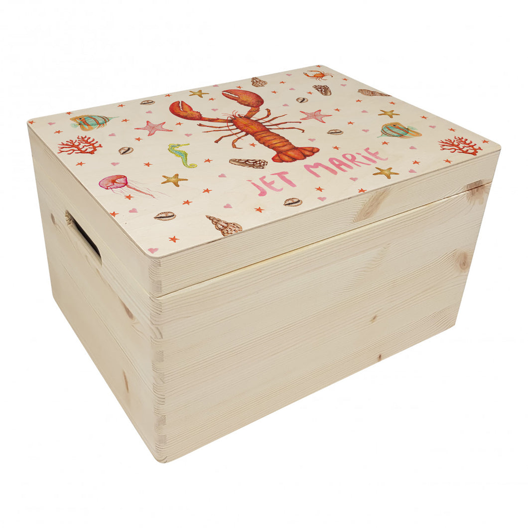 Memorybox kreeft met naam