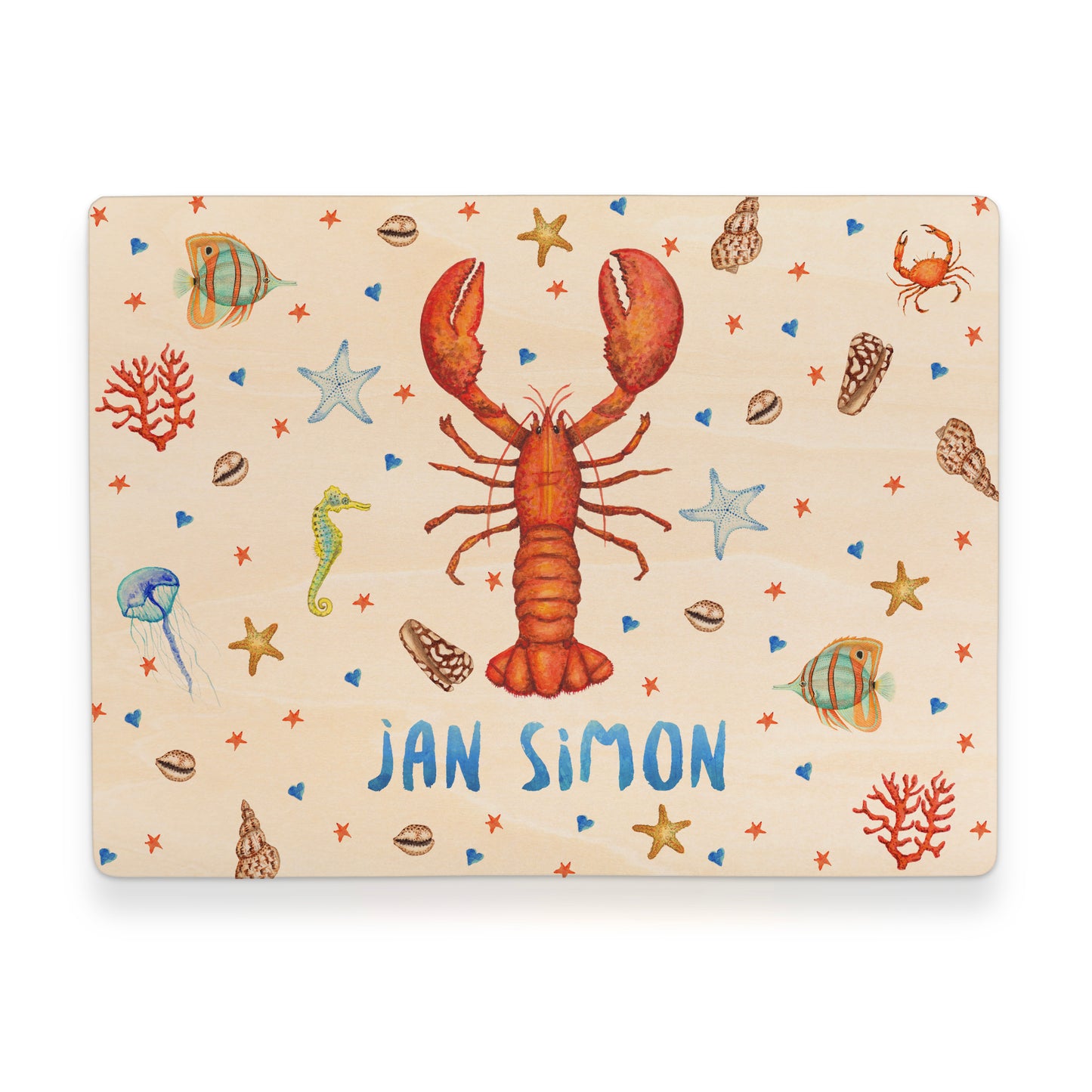 Memory box sea turtle with personalized name and birth date