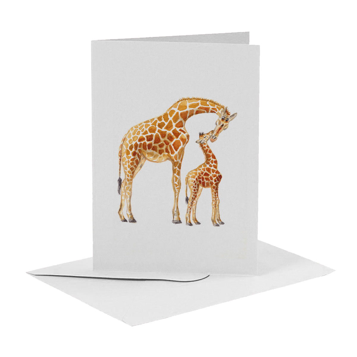 Greeting card giraffes