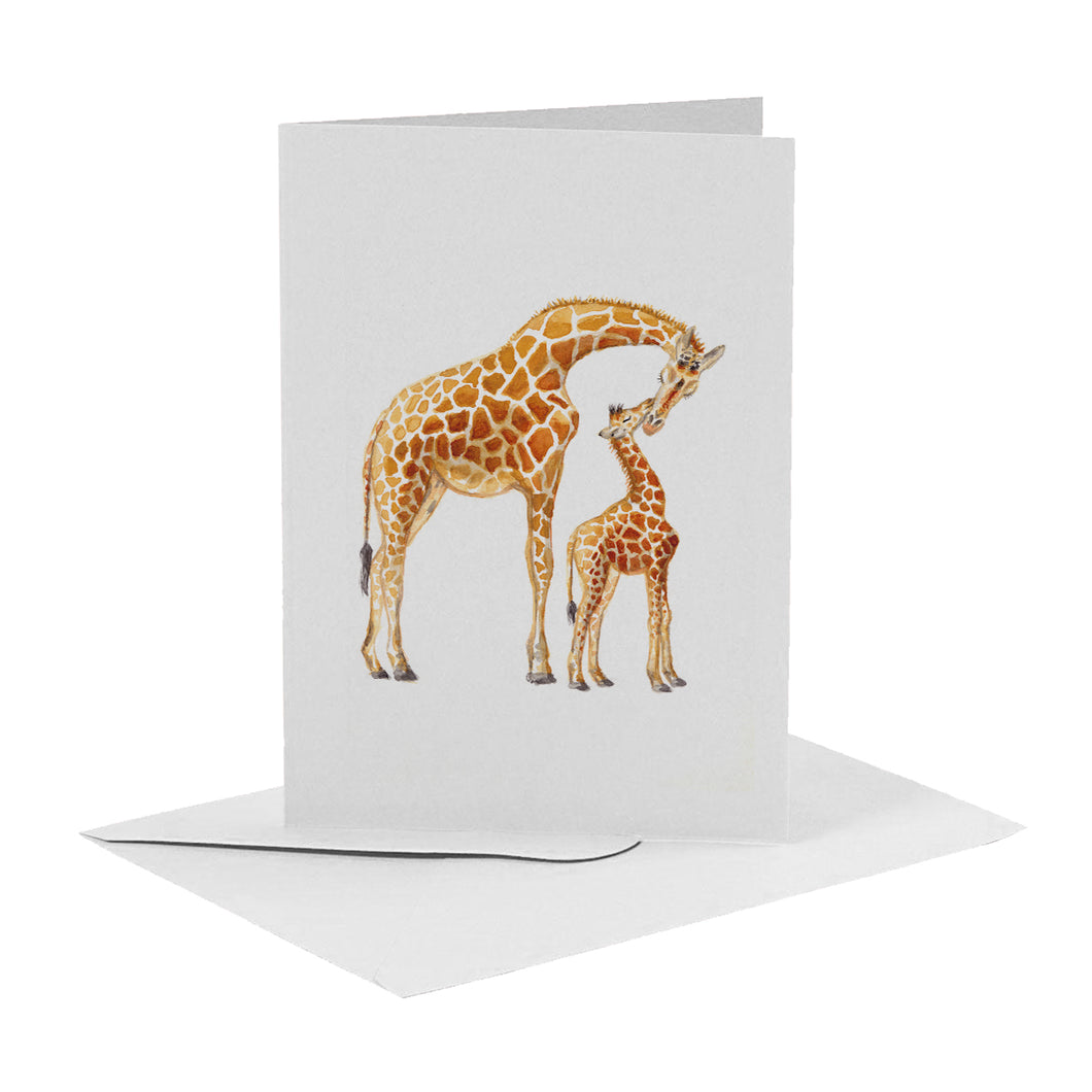 Wenskaart giraffen