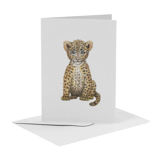 Leopard greeting card