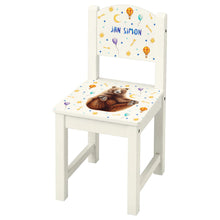 Afbeelding in Gallery-weergave laden, Kinderstoeltje met naam beer beertje kraamcadeau kinderkamer babykamer stoeltje gepersonaliseerd cadeau 
