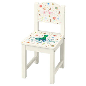 Personalised children's chair with octopus