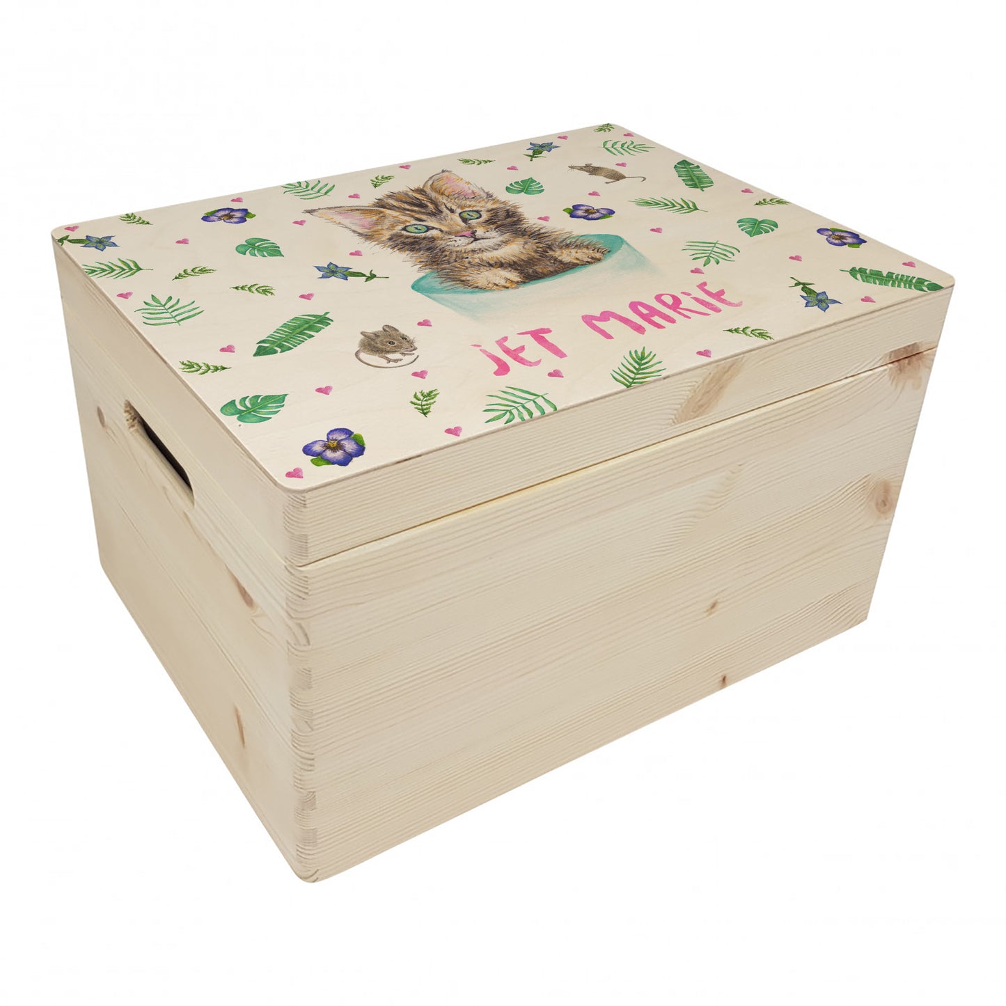 Erinnerungsbox Kätzchen mit Namen