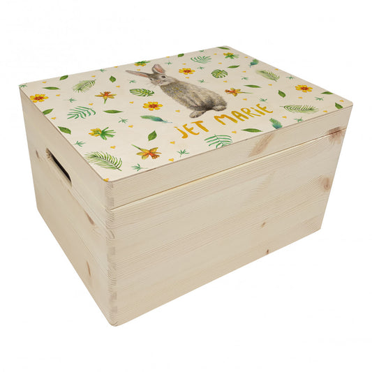 Memory box alpaca with personalized name and birth date