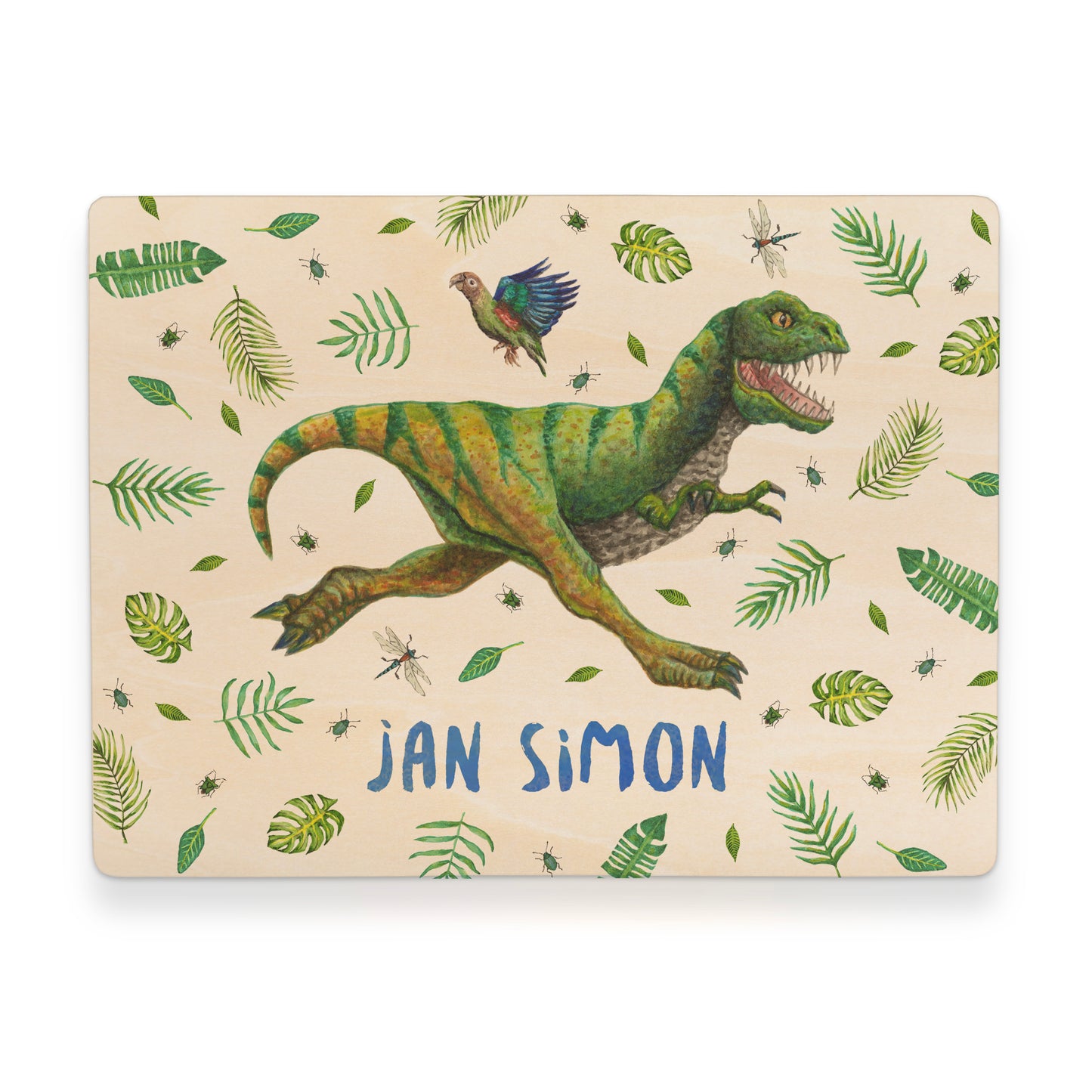 Memory box monkey with personalized name and birth date