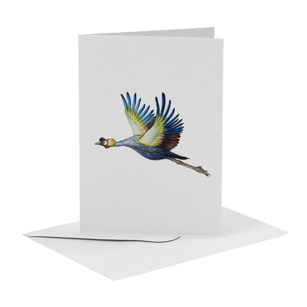 Wenskaart kraanvogel