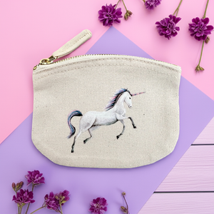 Canvas portemonnee unicorn