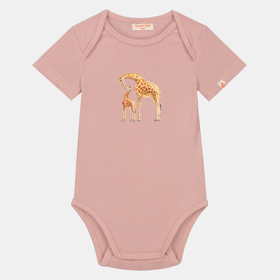 Baby romper giraf shortsleeve