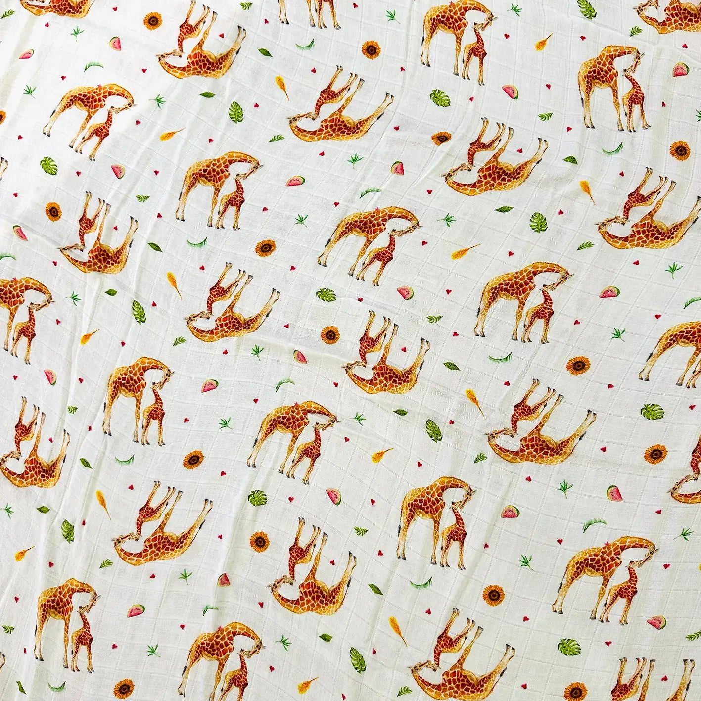 Babyuitzet voordeelbundel - hydrofiele doeken girafjes