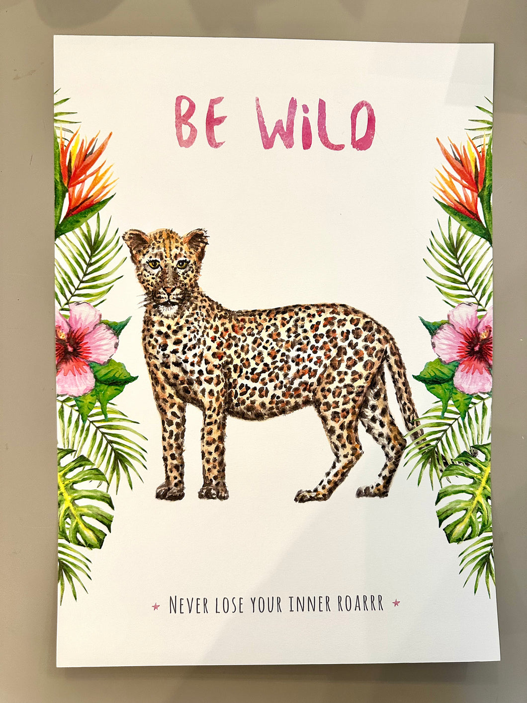 Poster luipaard Be Wild