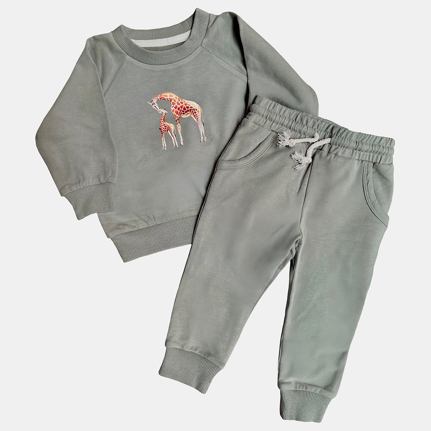 Baby jogger set with elephant - sky blue