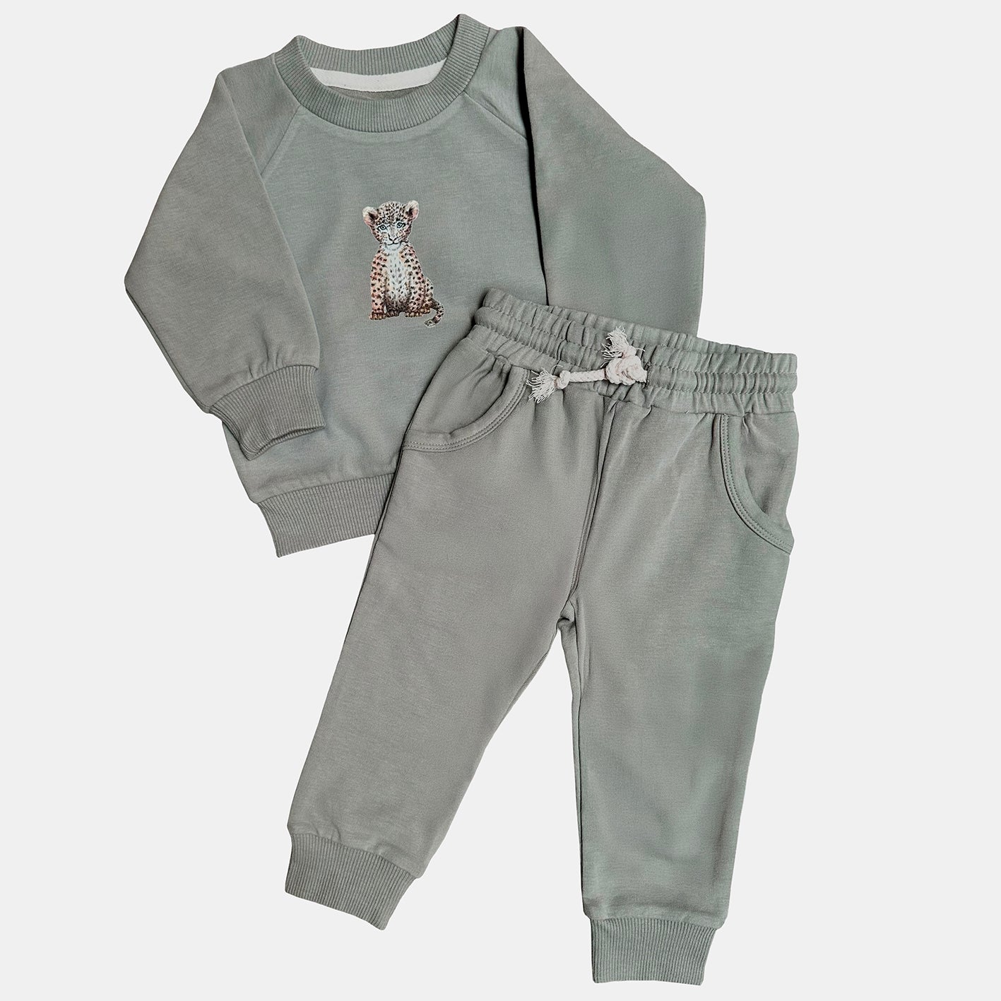 Baby jogger set with elephant - sky blue