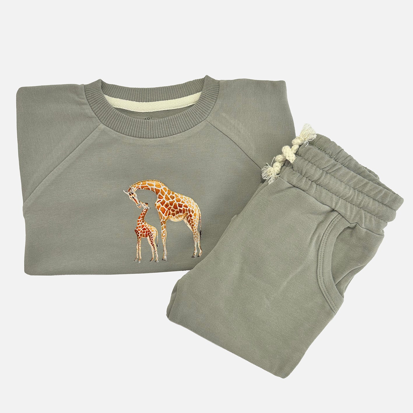 Baby jogger set with elephant - sky blue