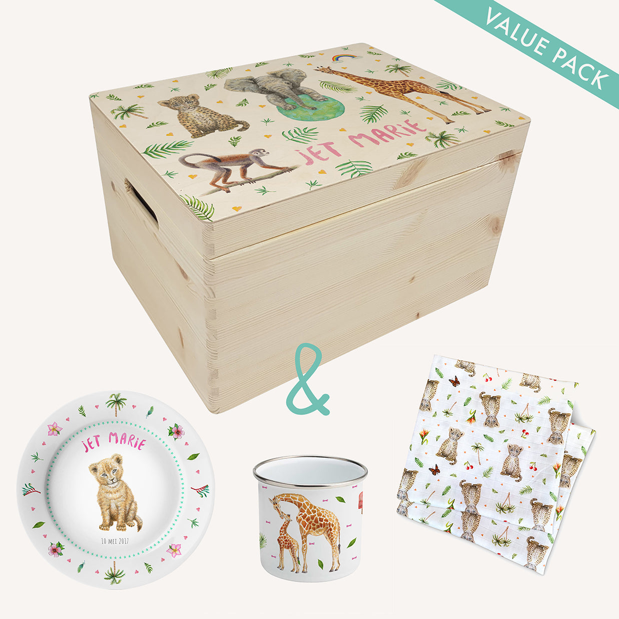 Kraamcadeau set jungle - Large