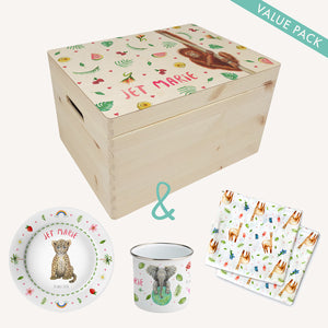 Kraamcadeau set tropisch - Large