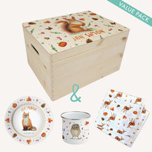 Afbeelding in Gallery-weergave laden, Kraamcadeau set bosdieren - Large
