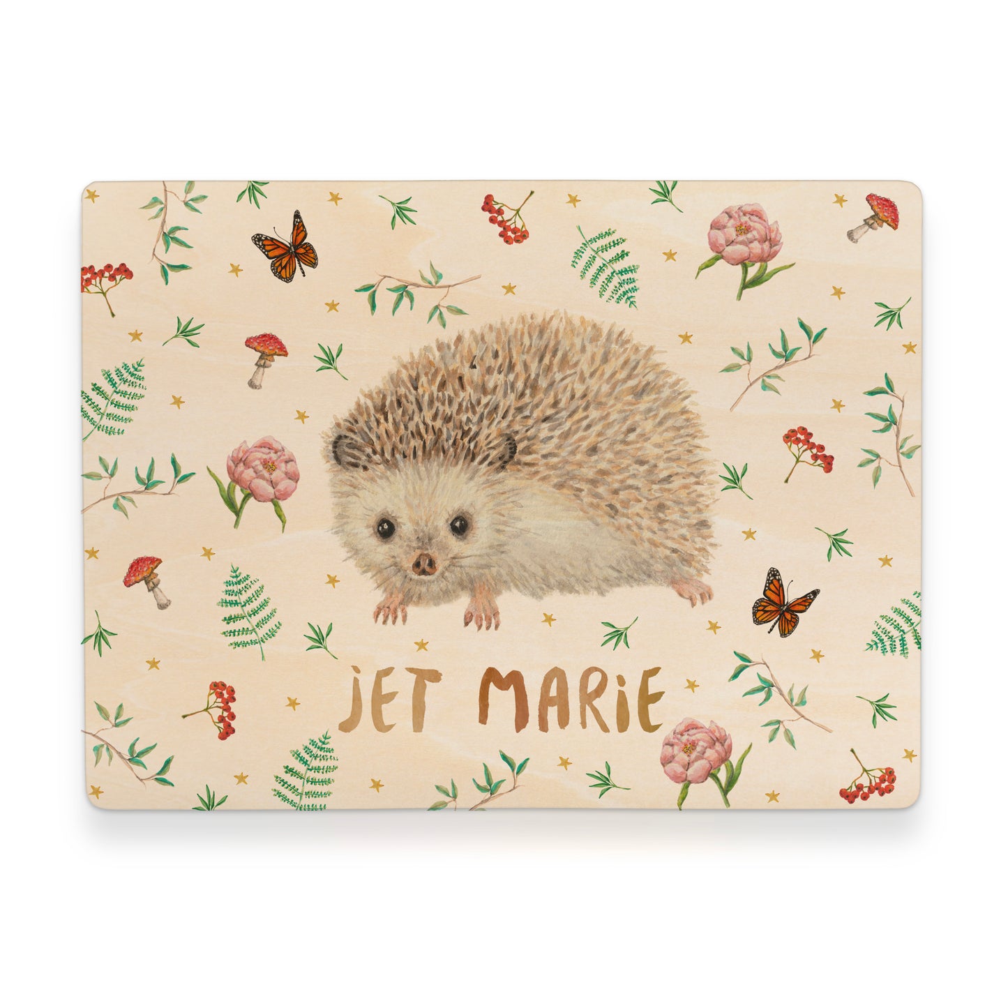 Memory box squirrel with personalized name and birth date