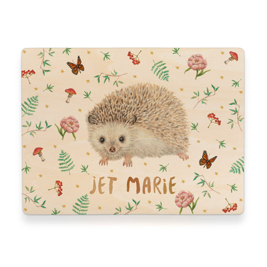 Memory box squirrel with personalized name and birth date