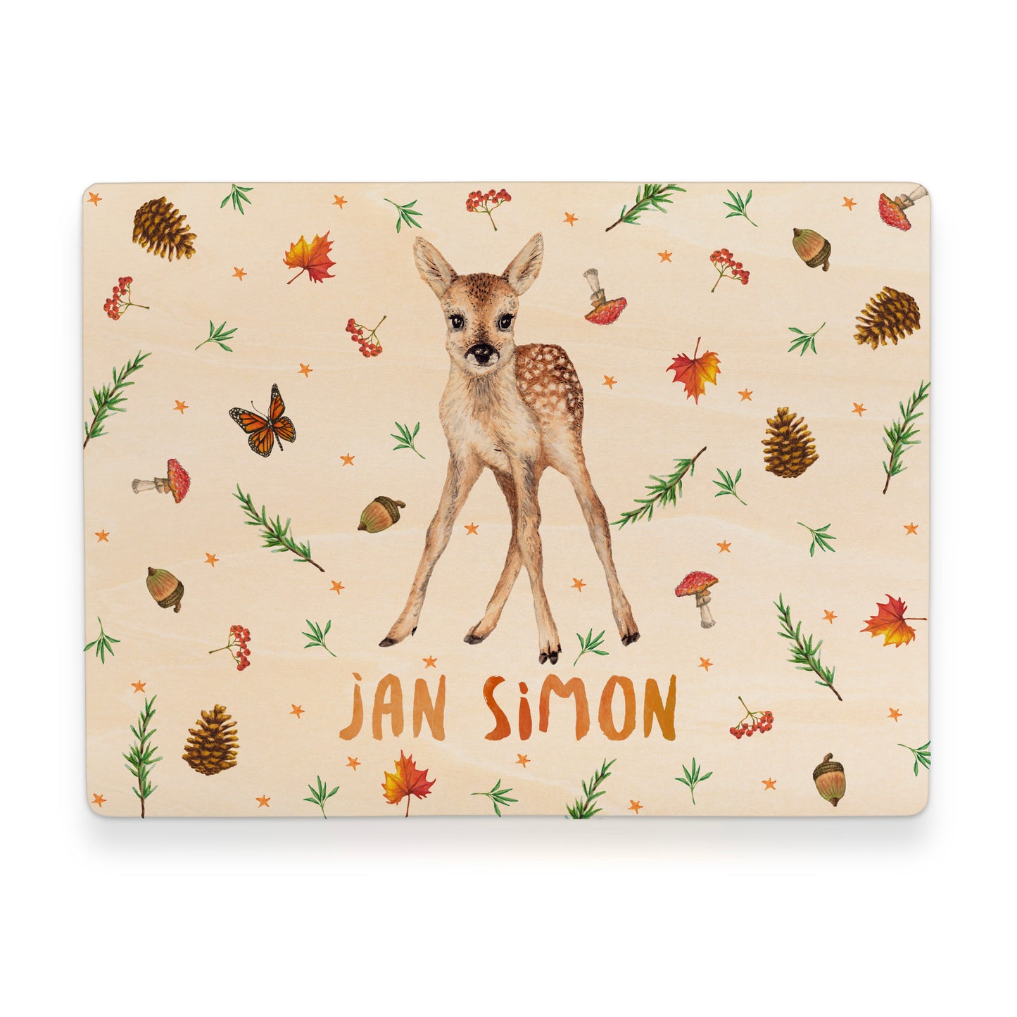Memory box squirrel with personalized name and birth date