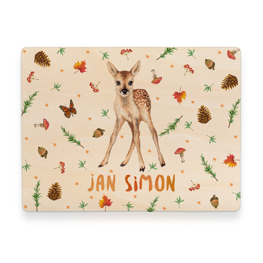 Memory box squirrel with personalized name and birth date
