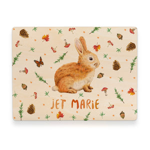 Memorybox konijn herfst met naam
