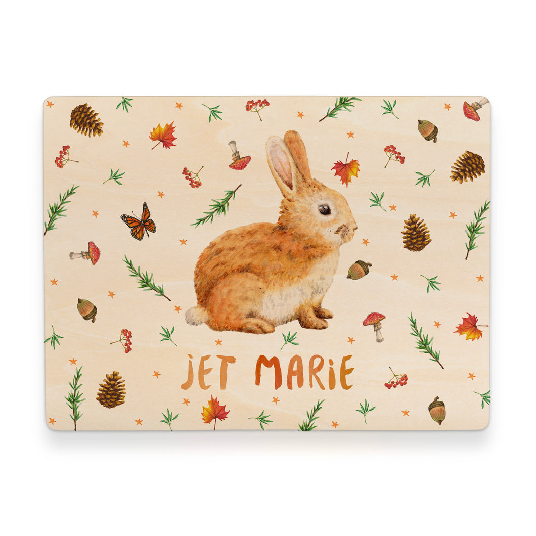 Memorybox konijn herfst met naam