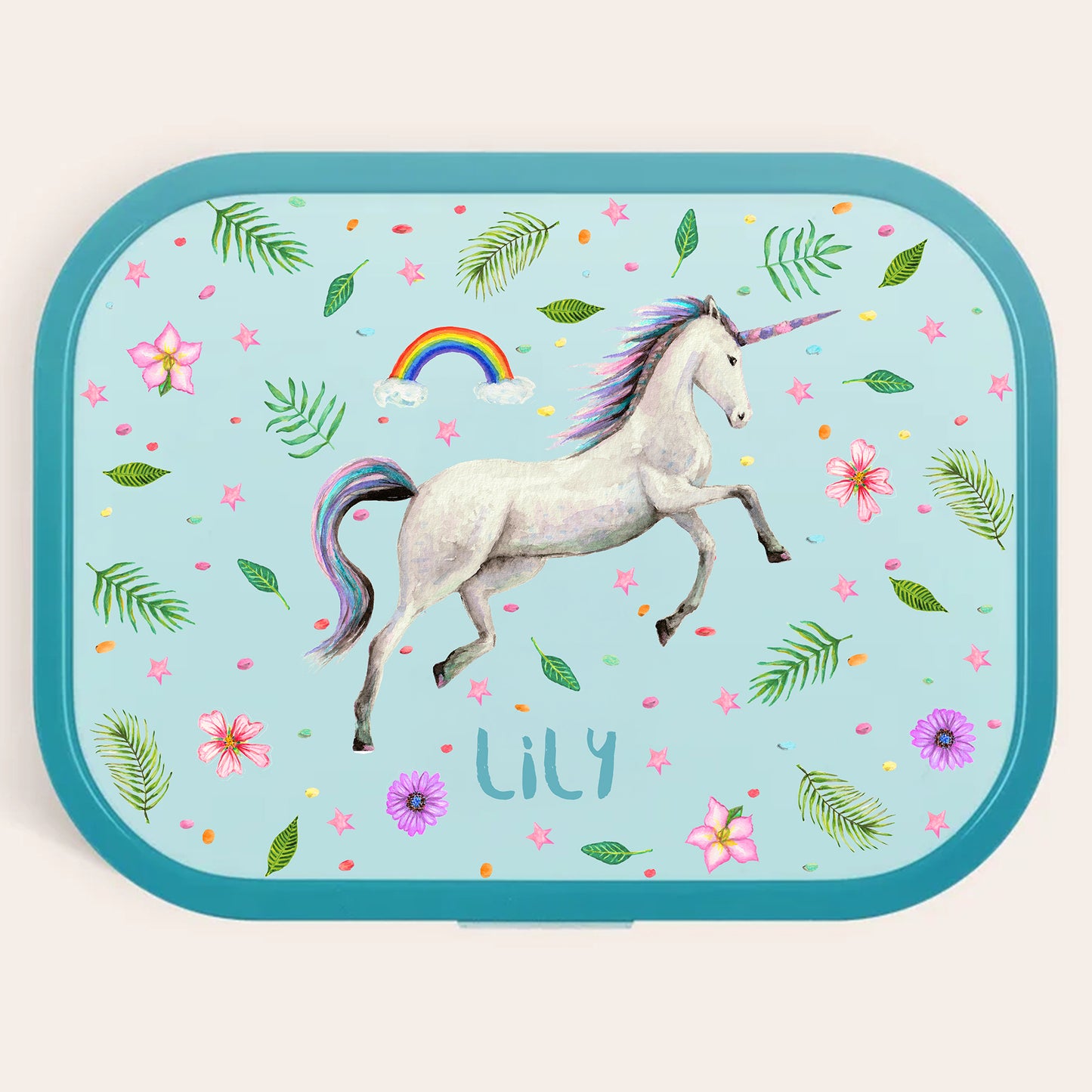 Broodtrommel unicorn met naam