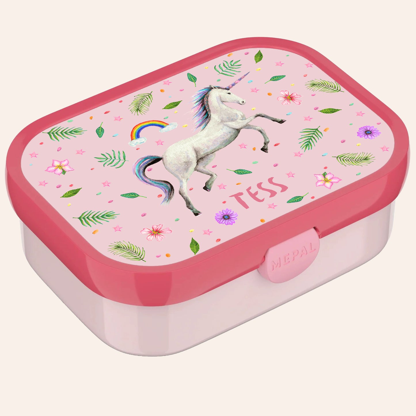 Broodtrommel unicorn met naam