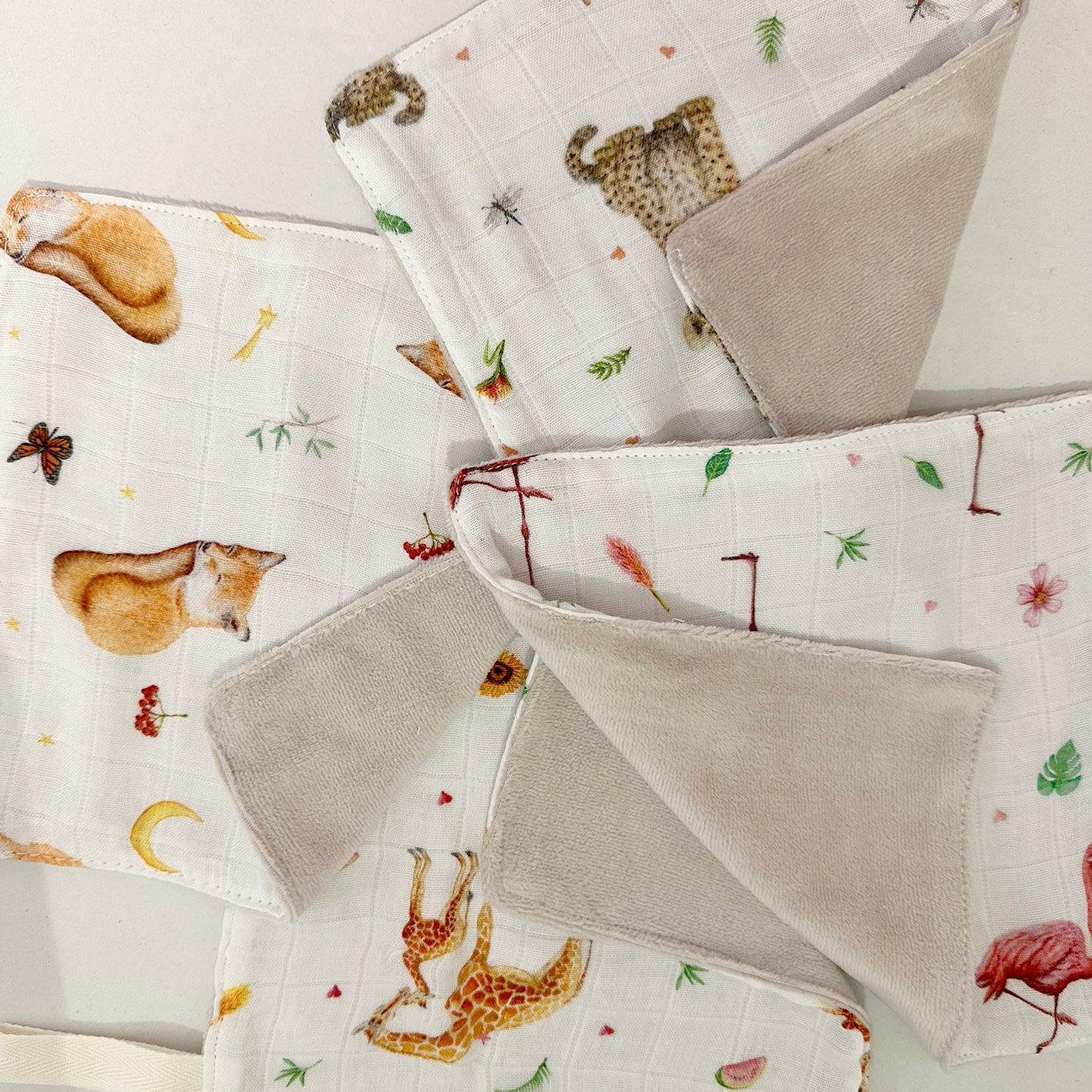 Speendoekje baby luipaard hydrofiel