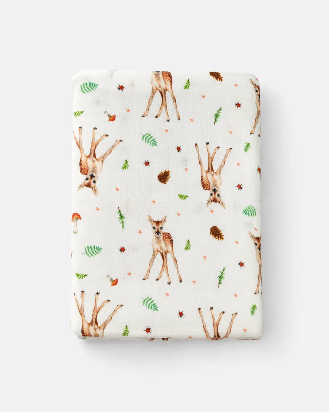 Baby muslin swaddle XL blanket little deer - 120cm