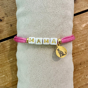 Gepersonaliseerd armbandje roze