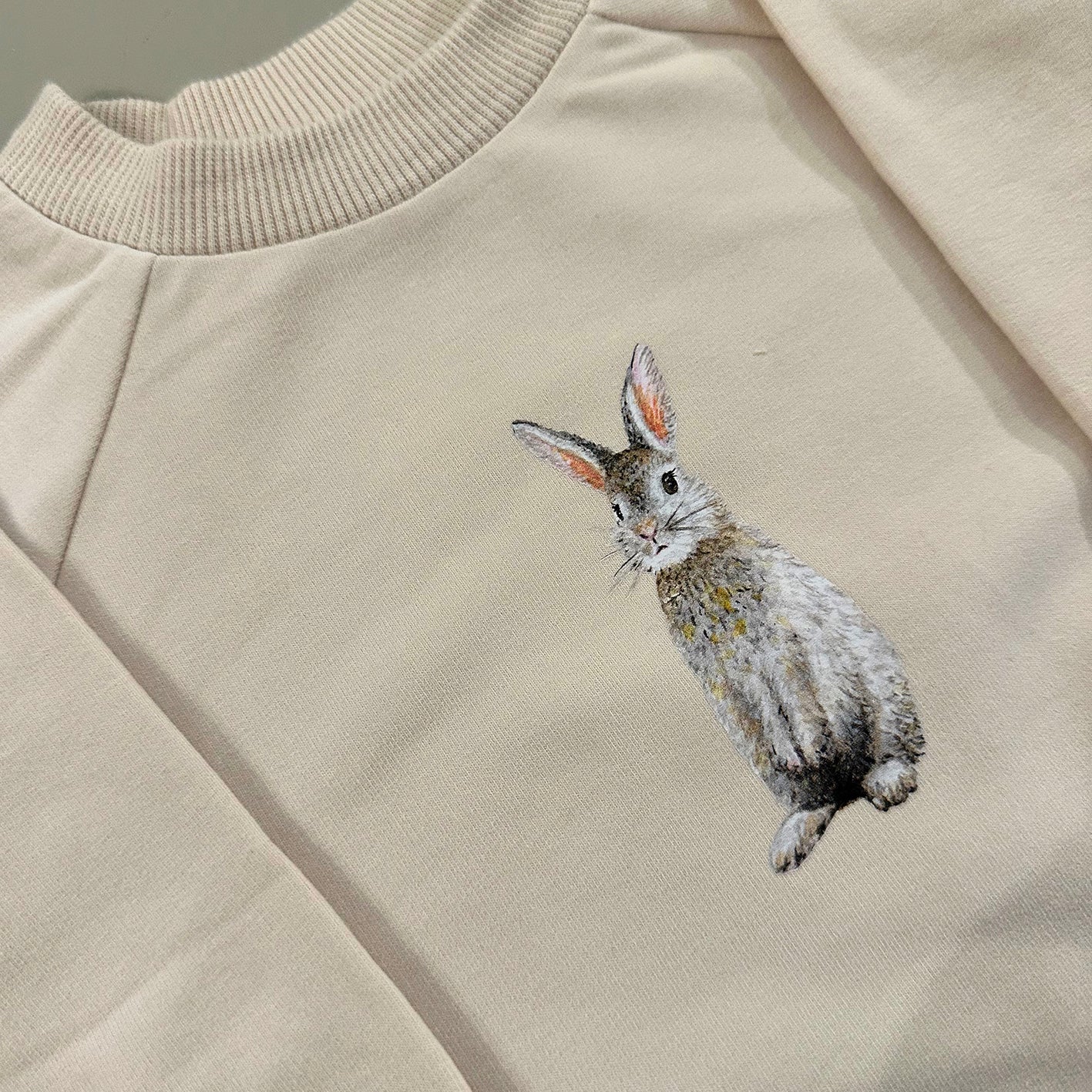 Baby joggingpak konijn - vanille