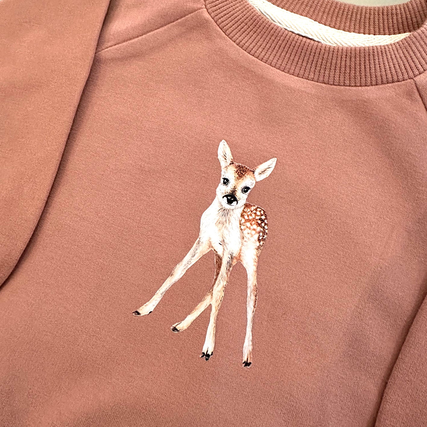 Baby joggingpak hertje - rust oudroze