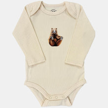 Lade das Bild in den Galerie-Viewer, Baby romper beer - vanille longsleeve
