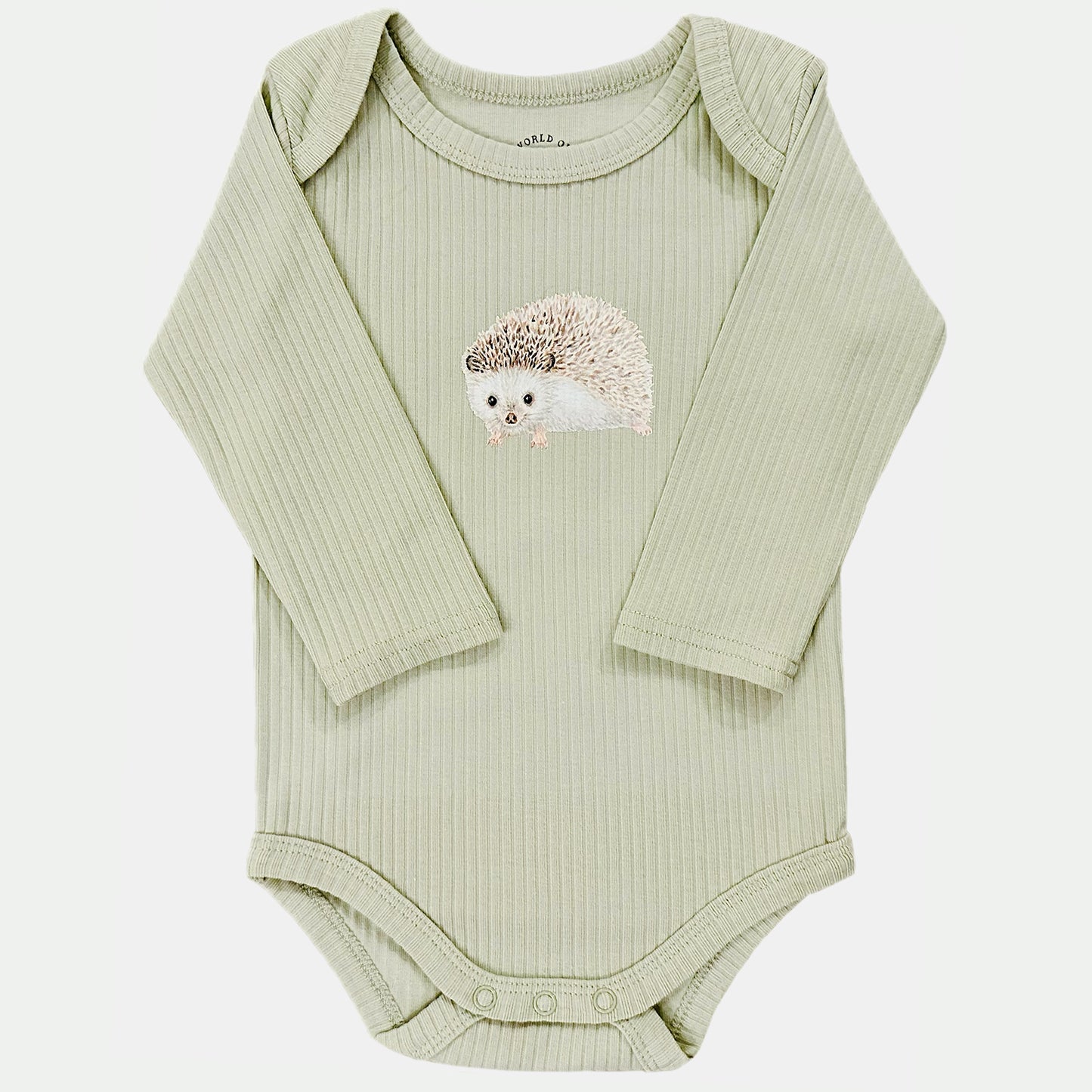 Meegroeiromper egel - sage longsleeve