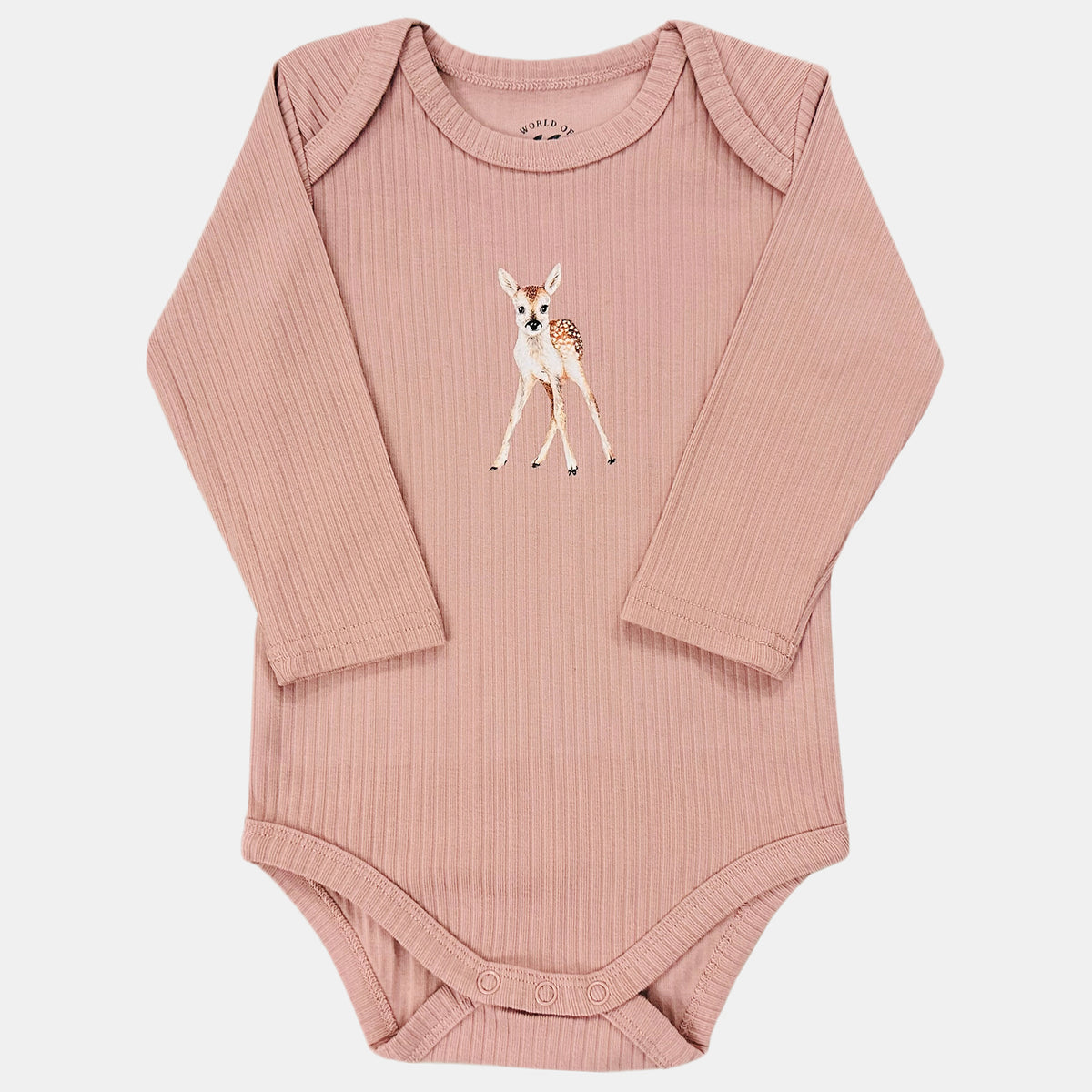 Meegroeiromper hertje - blush longsleeve