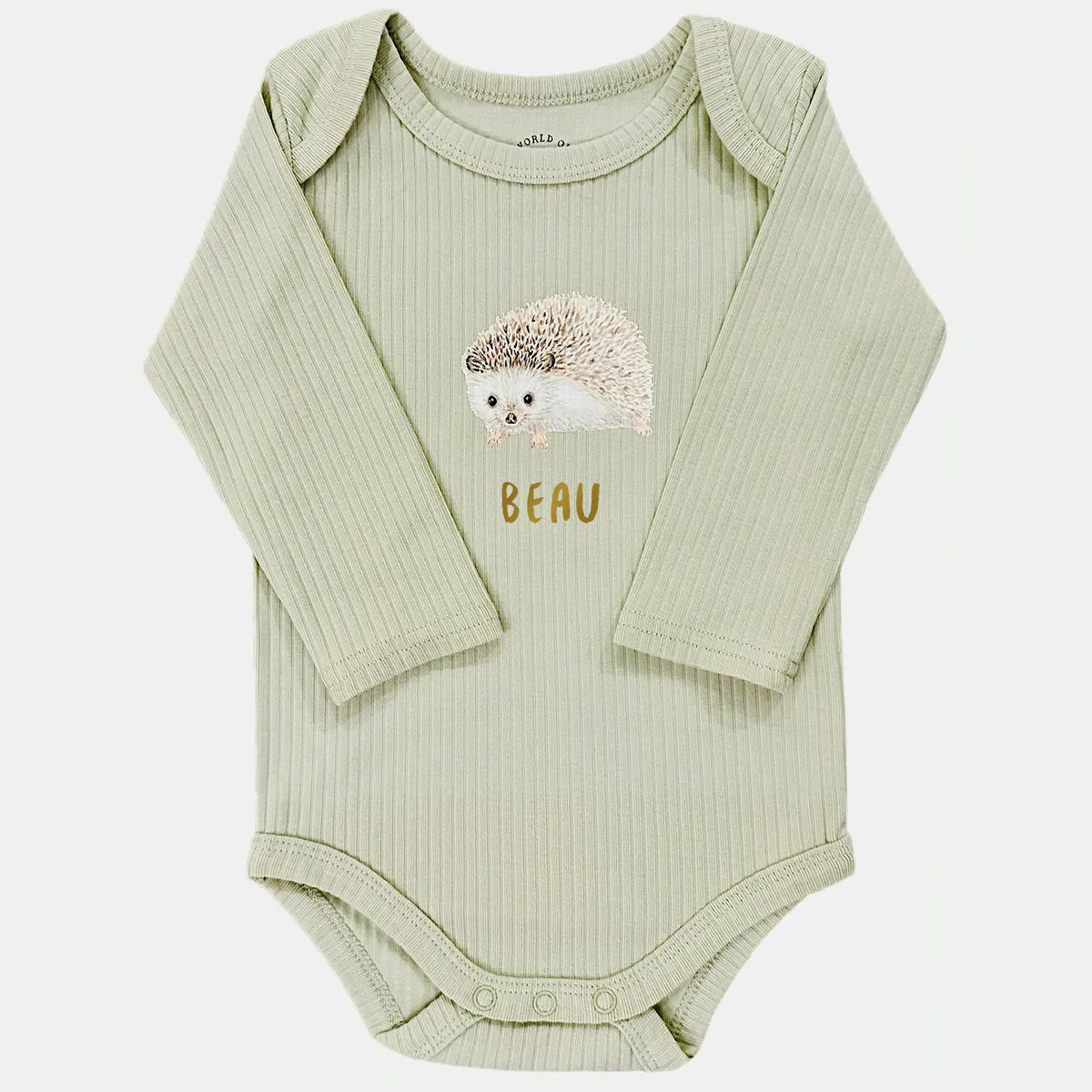 Meegroeiromper egel - sage longsleeve