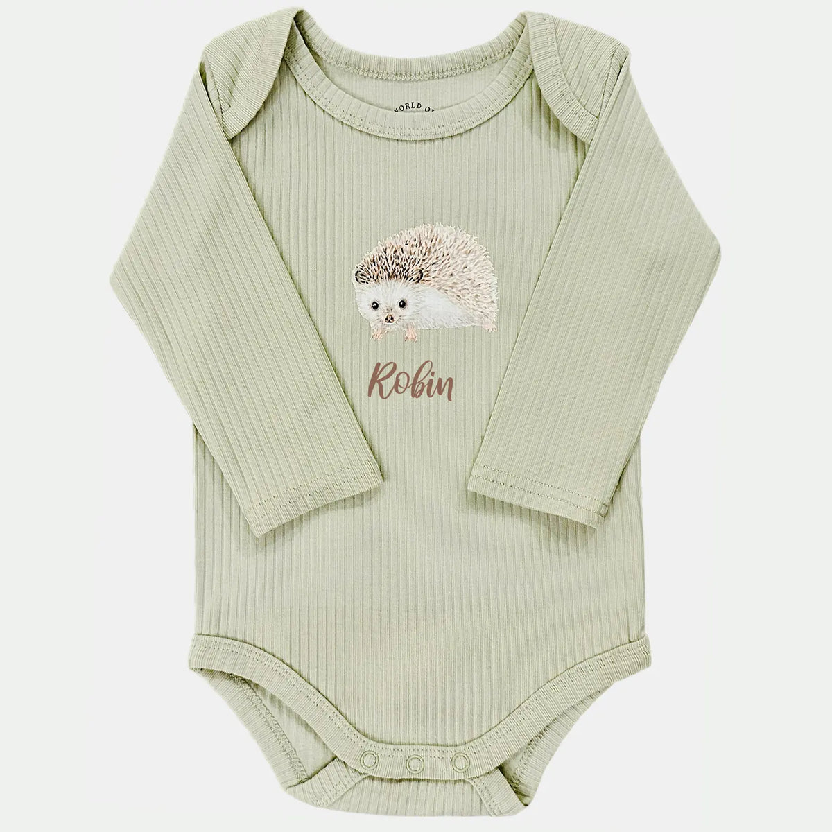 Meegroeiromper egel - sage longsleeve