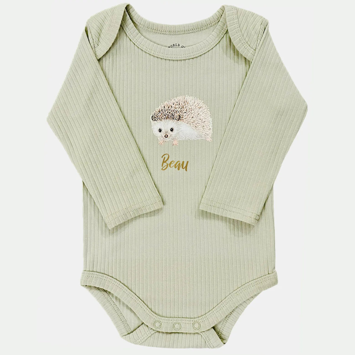 Meegroeiromper egel - sage longsleeve