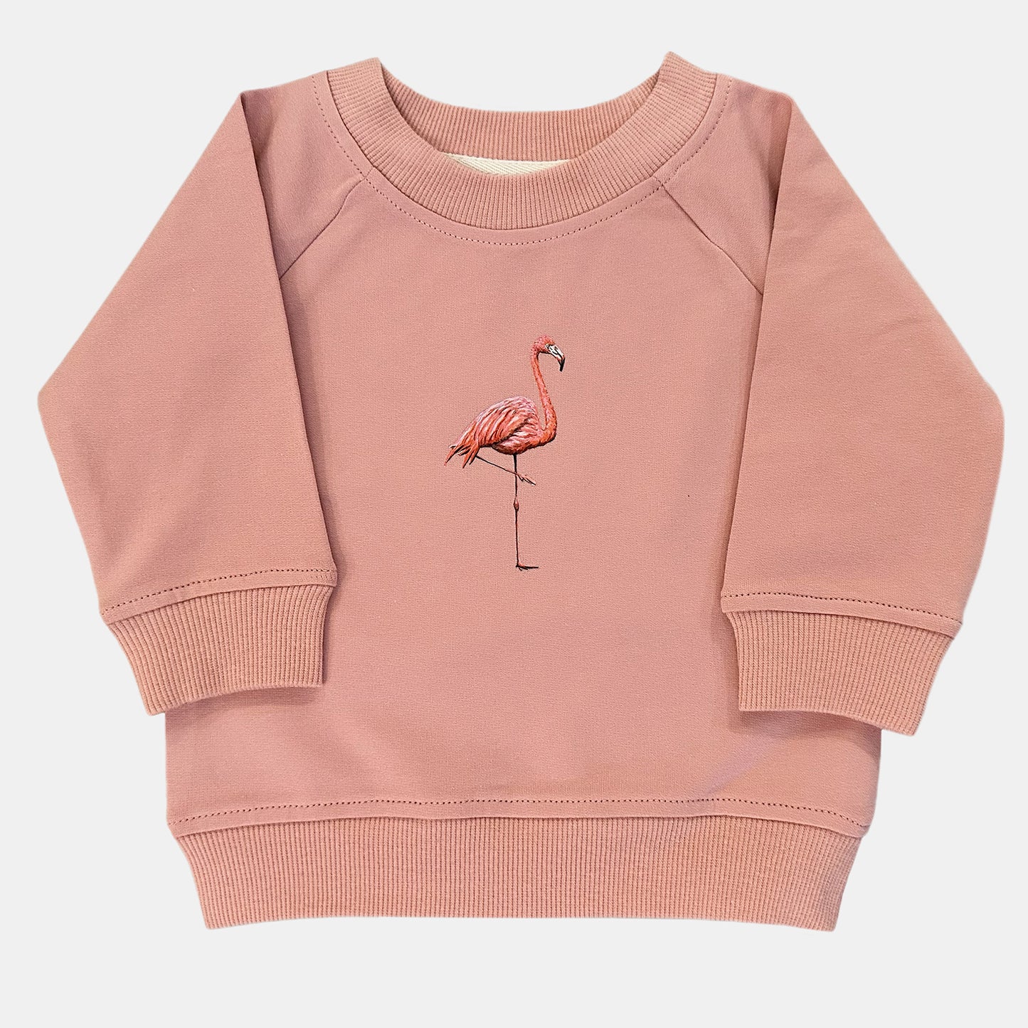 Baby sweater flamingo pink