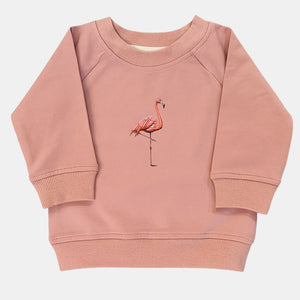 Baby sweater flamingo pink